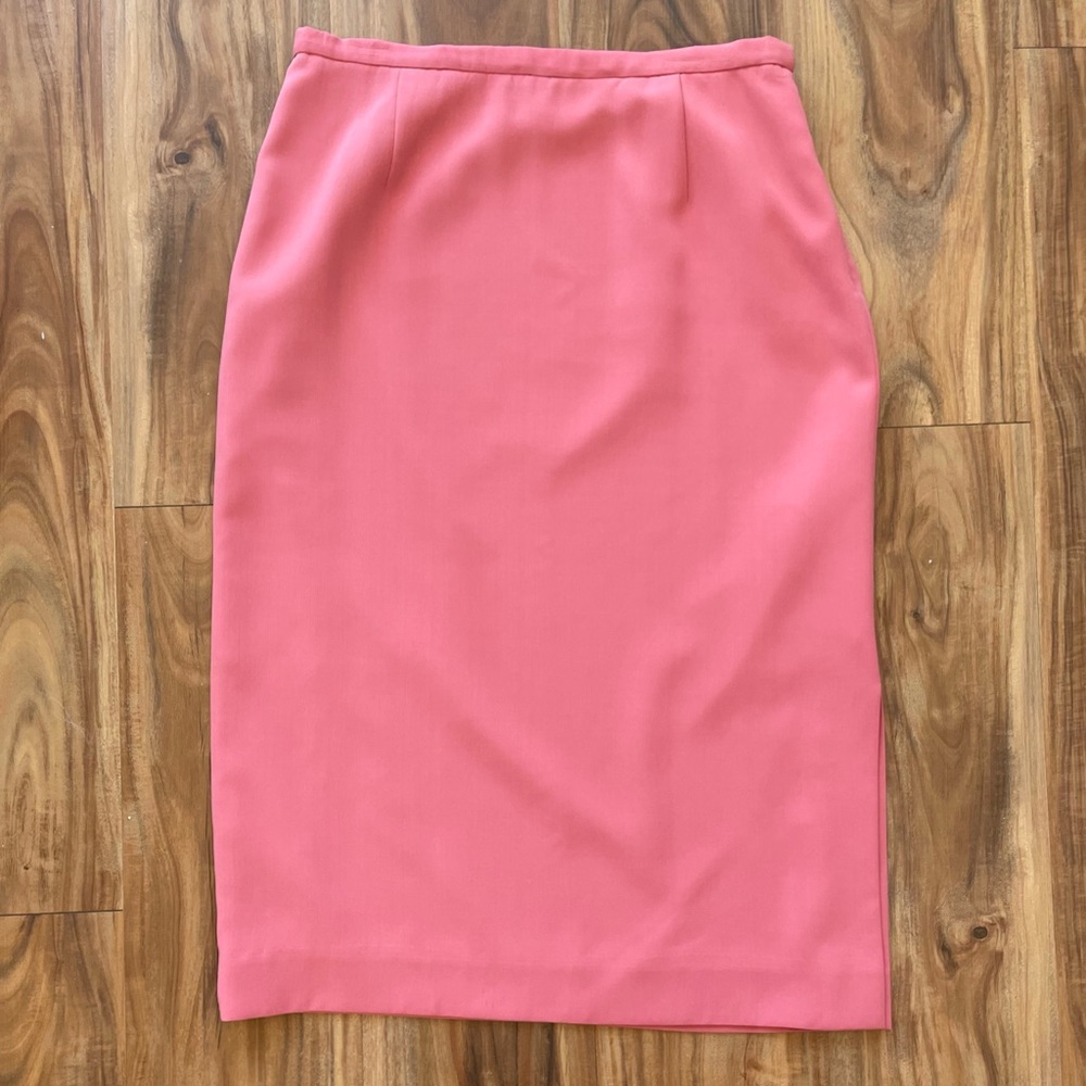 Pendleton Petite Pink Pencil Skirt Size 14 Office Career Midi Feminine Capsule